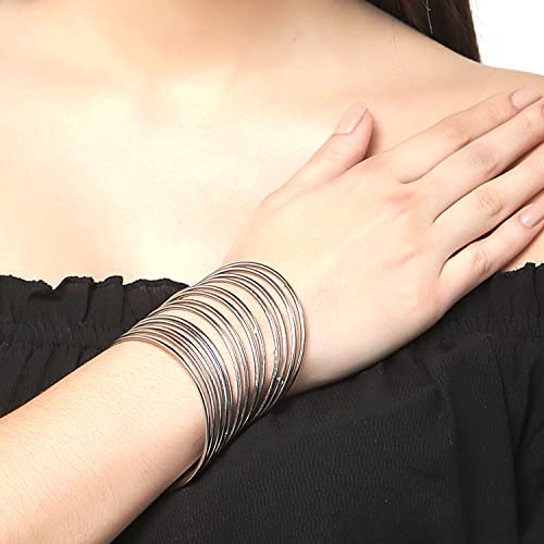 Set of 24 Traditional Metallic Oxidised Plated Plain Bangles